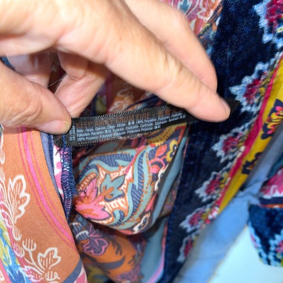 Anthropologie Multicolor Patterned Robe - Picture 4 of 8